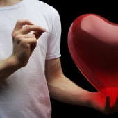 Man under magnifying glass