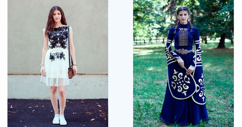 Mapping the Caucasus: how a person changes when he puts on a national costume