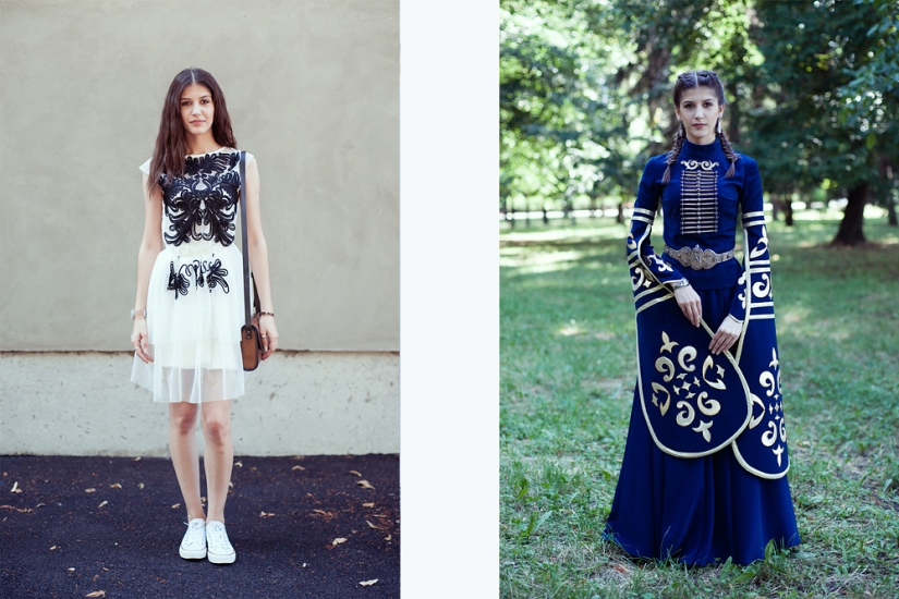 Mapping the Caucasus: how a person changes when he puts on a national costume