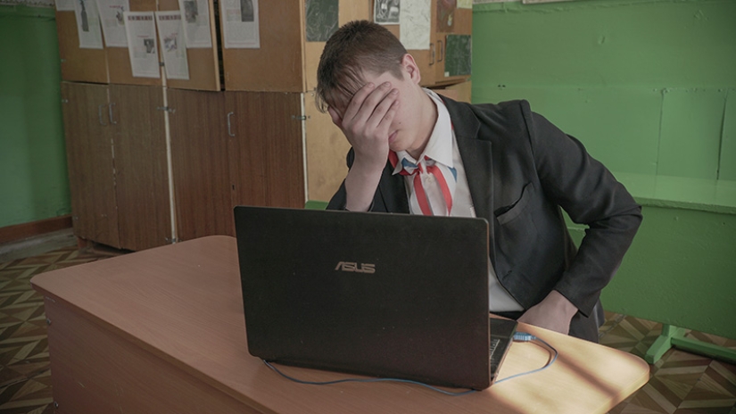 Mari schoolchildren have made a website about their village, where there is almost no Internet