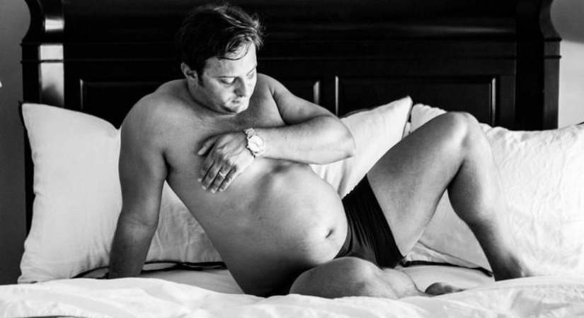 Mi esposa no quería ser fotografiada embarazada, así que lo hice en lugar de ella Mi esposa no quería ser fotografiada embarazada, así que lo hice en lugar de ella