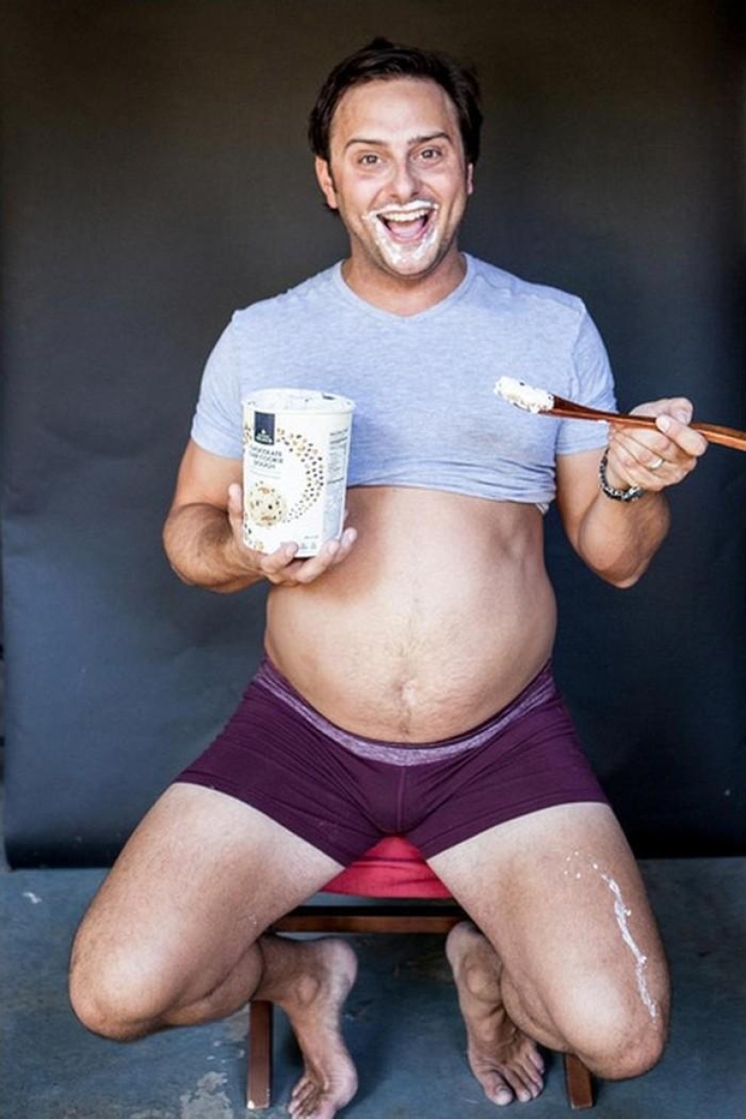 Mi esposa no quería ser fotografiada embarazada, así que lo hice en lugar de ella Mi esposa no quería ser fotografiada embarazada, así que lo hice en lugar de ella