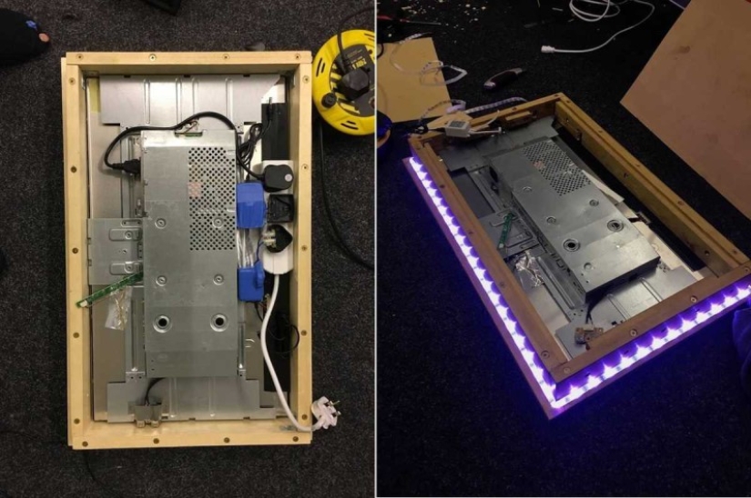 Mi luz, espejo, dime: el tipo hizo un espejo mágico con sus propias manos