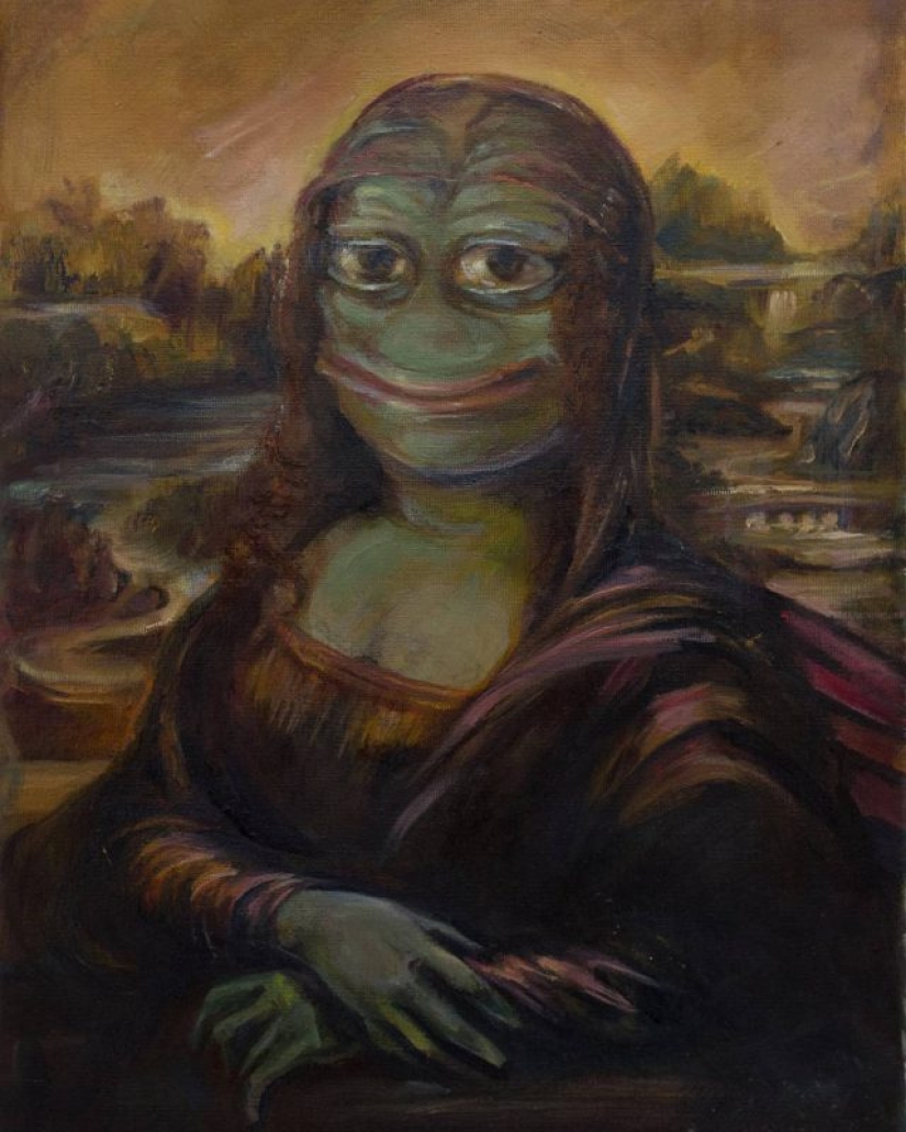 Michelangelo: an artist from St. Petersburg creates copies of world masterpieces with an Internet meme Michelangelo: an artist from St. Petersburg creates copies of world masterpieces with an Internet meme