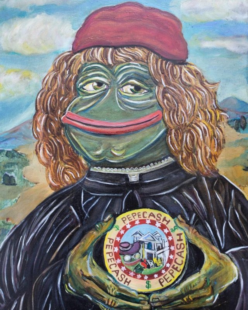 Michelangelo: an artist from St. Petersburg creates copies of world masterpieces with an Internet meme Michelangelo: an artist from St. Petersburg creates copies of world masterpieces with an Internet meme