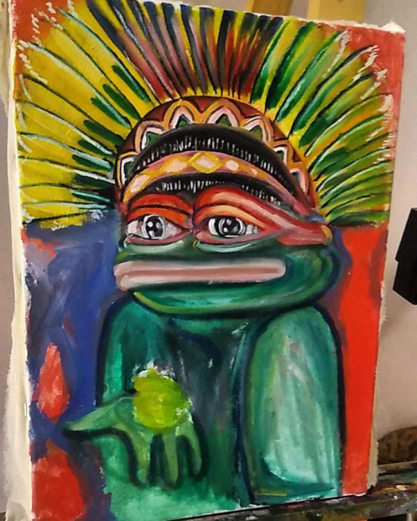 Michelangelo: an artist from St. Petersburg creates copies of world masterpieces with an Internet meme Michelangelo: an artist from St. Petersburg creates copies of world masterpieces with an Internet meme