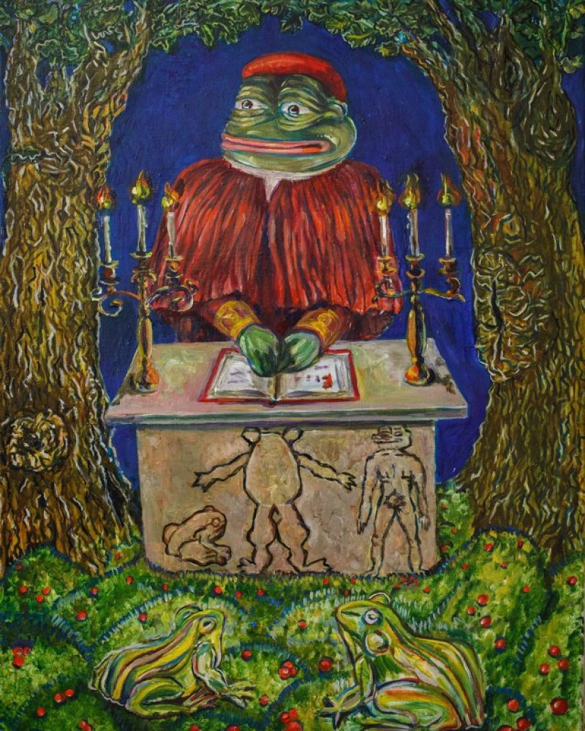 Michelangelo: an artist from St. Petersburg creates copies of world masterpieces with an Internet meme Michelangelo: an artist from St. Petersburg creates copies of world masterpieces with an Internet meme