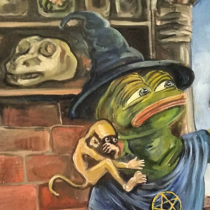 Michelangelo: an artist from St. Petersburg creates copies of world masterpieces with an Internet meme Michelangelo: an artist from St. Petersburg creates copies of world masterpieces with an Internet meme