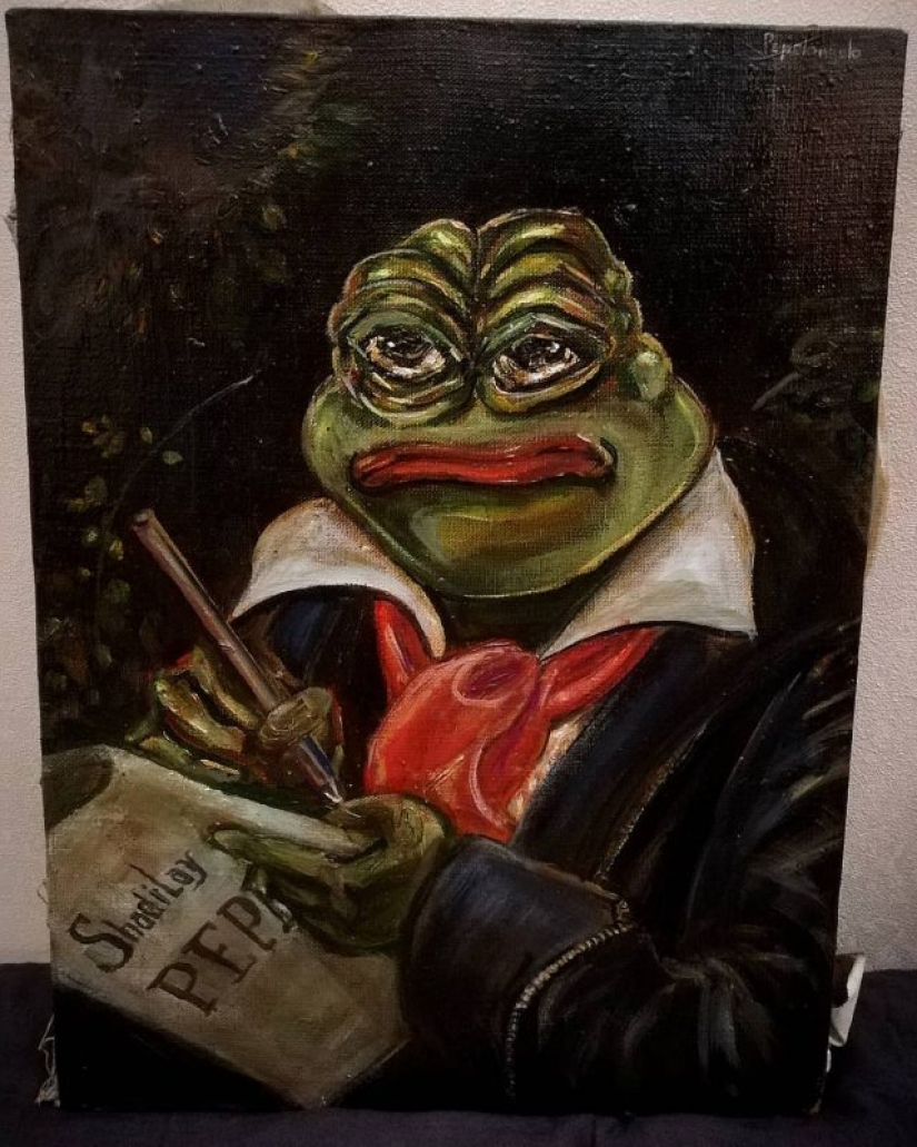 Michelangelo: an artist from St. Petersburg creates copies of world masterpieces with an Internet meme Michelangelo: an artist from St. Petersburg creates copies of world masterpieces with an Internet meme
