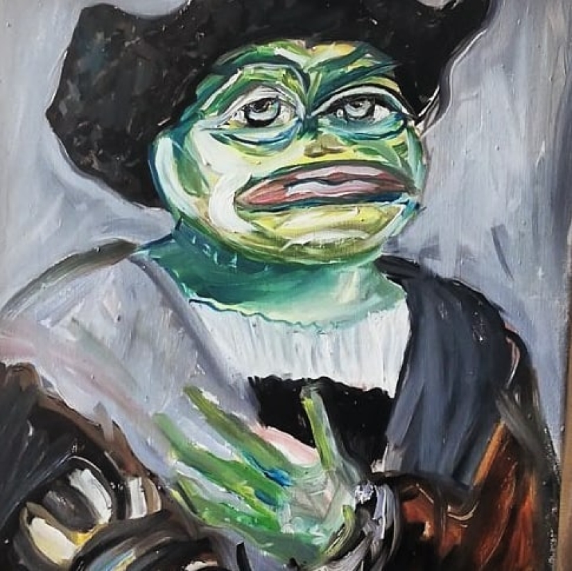 Michelangelo: an artist from St. Petersburg creates copies of world masterpieces with an Internet meme Michelangelo: an artist from St. Petersburg creates copies of world masterpieces with an Internet meme