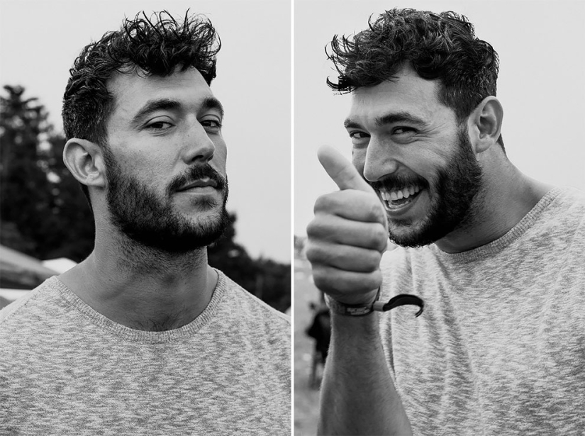 Milagro de un beso: Fotógrafo toma retratos antes y después de besar a extraños