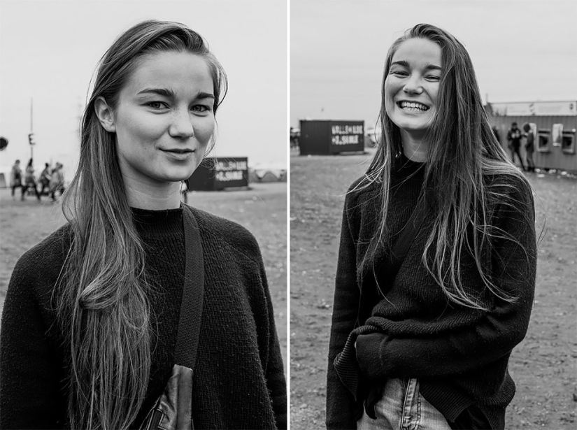 Milagro de un beso: Fotógrafo toma retratos antes y después de besar a extraños