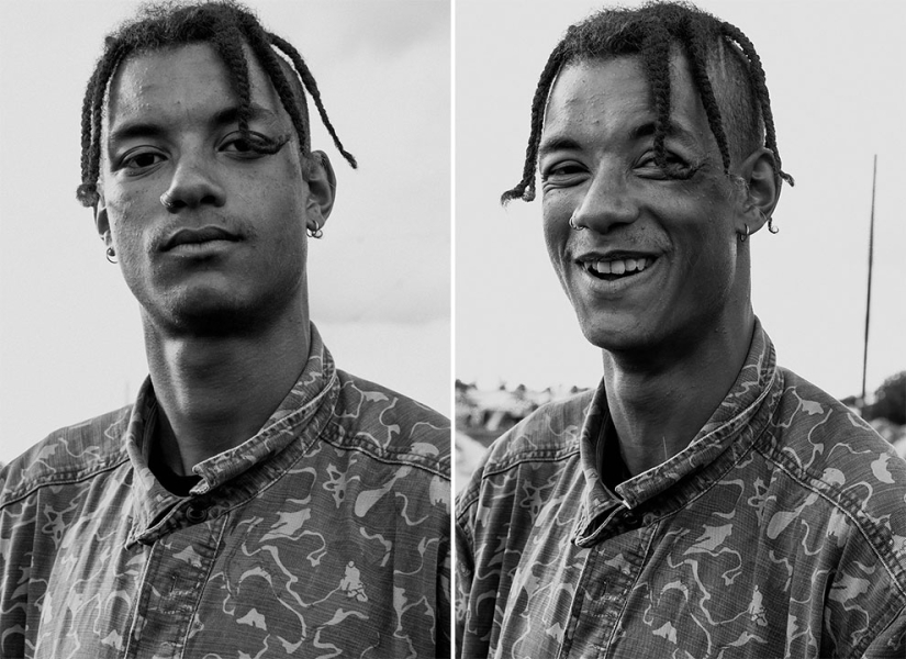 Milagro de un beso: Fotógrafo toma retratos antes y después de besar a extraños