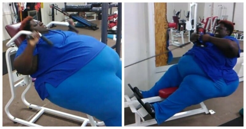 Millones de personas siguen el entrenamiento de esta enorme mujer afroamericana