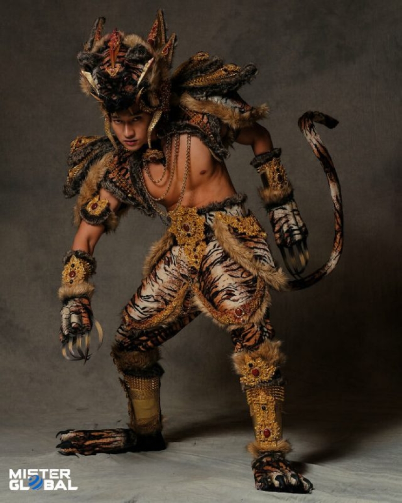 Mister Global 2021 contestants dressed in national costumes and look like video game bosses Mister Global 2021 contestants dressed in national costumes and look like video game bosses