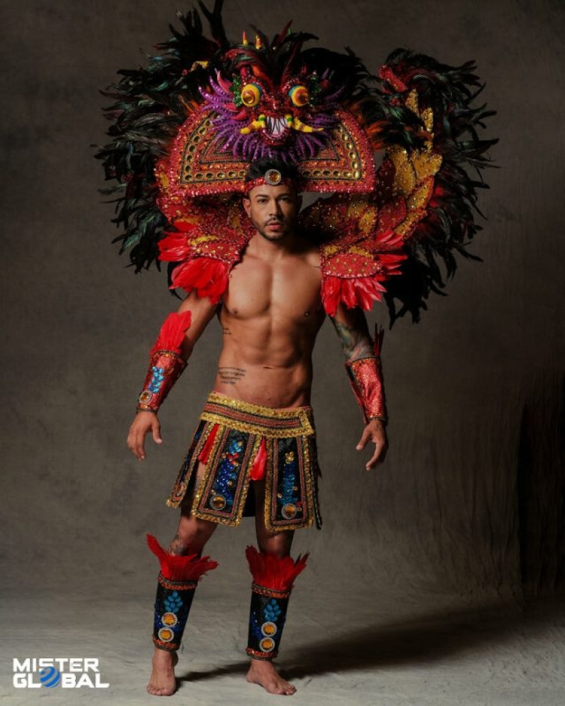 Mister Global 2021 contestants dressed in national costumes and look like video game bosses Mister Global 2021 contestants dressed in national costumes and look like video game bosses