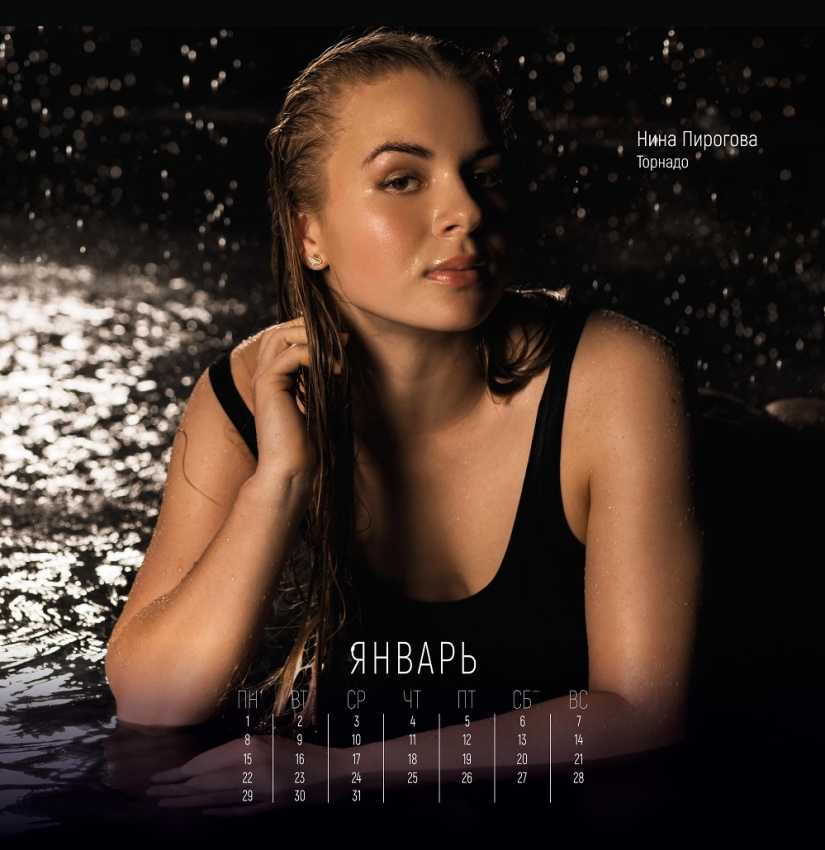 Modest girls don't play hockey: erotic calendar from Russian hockey players