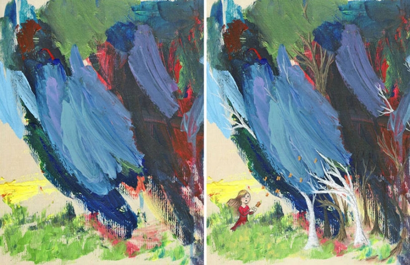 Mom creates masterpieces from the doodles of 3-year-old daughter