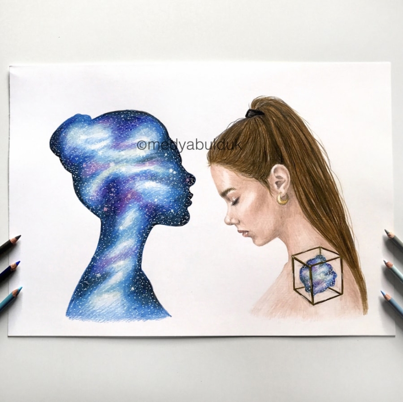 "Most of our problems are only in our minds": deep drawings that make you think