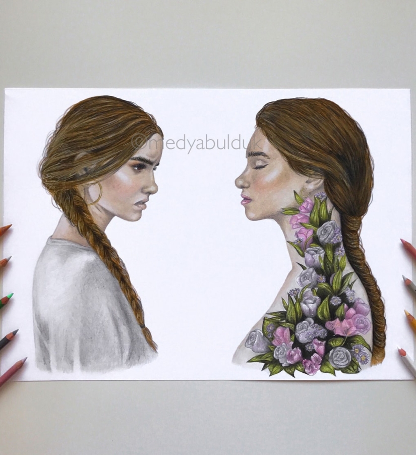 "Most of our problems are only in our minds": deep drawings that make you think