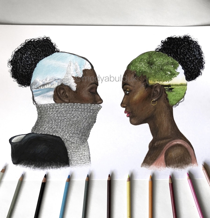 "Most of our problems are only in our minds": deep drawings that make you think