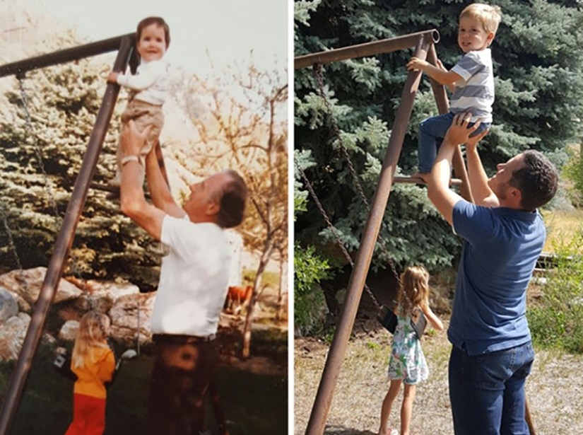 Máquina del tiempo: 21 fotos del pasado que han sido recreadas en nuestro tiempo