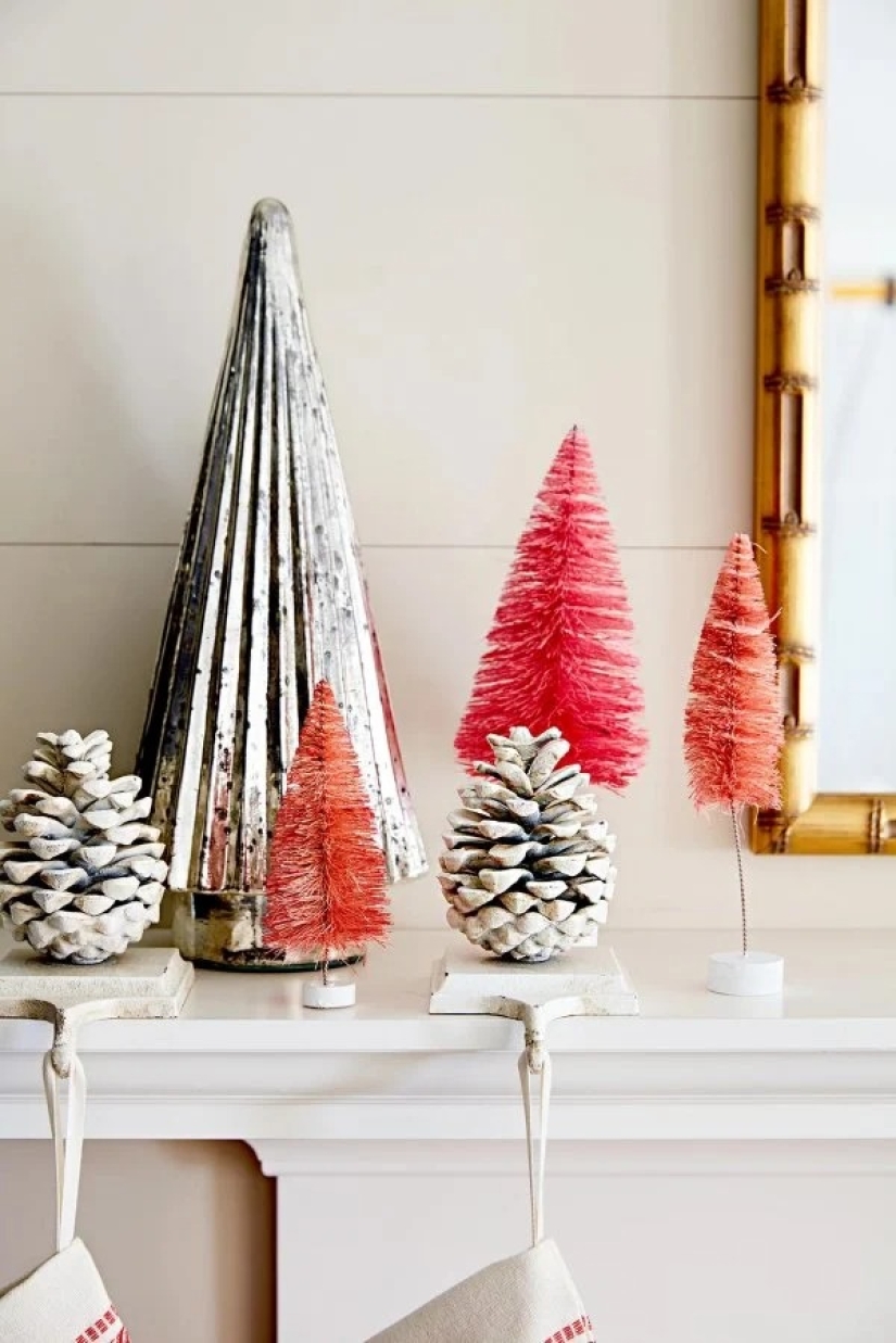 Más geniales ideas de decoraciones de Navidad de los conos y ramitas Más geniales ideas de decoraciones de Navidad de los conos y ramitas