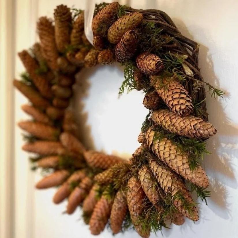 Más geniales ideas de decoraciones de Navidad de los conos y ramitas Más geniales ideas de decoraciones de Navidad de los conos y ramitas