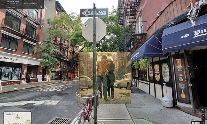 Music album Covers on Google Street View