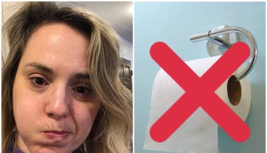 Muy feliz: un estadounidense prohibió a la familia usar papel higiénico