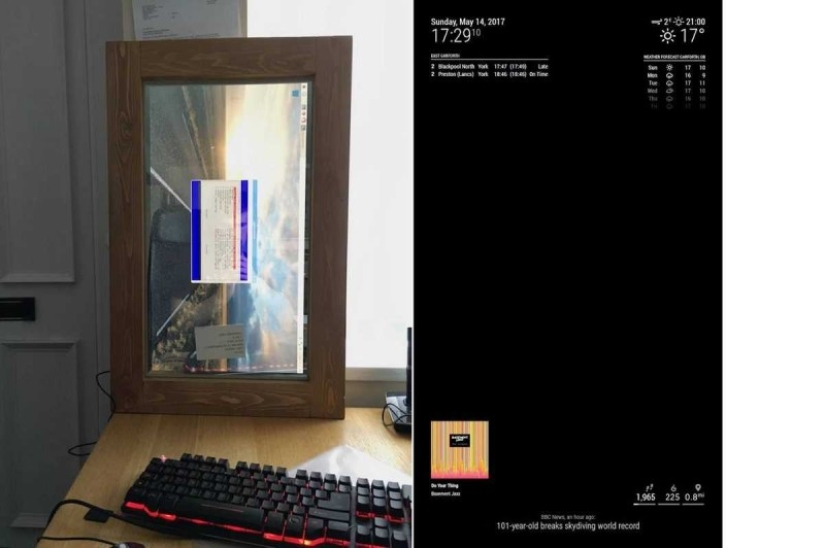 My light, mirror, tell me: the guy made a magic mirror with his own hands My light, mirror, tell me: the guy made a magic mirror with his own hands