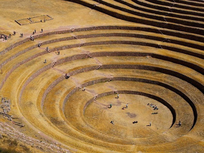 Mystical agricultural terraces of the Inca Moray