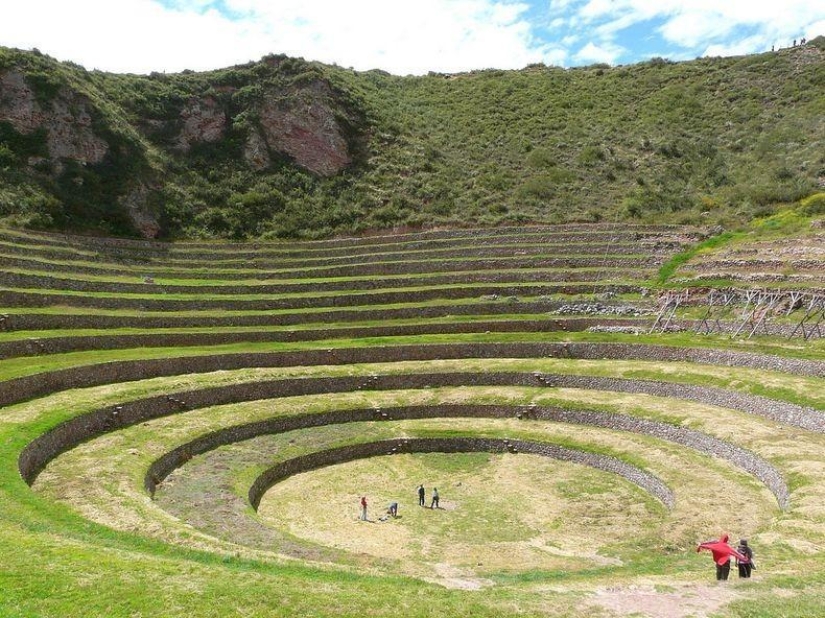 Mystical agricultural terraces of the Inca Moray