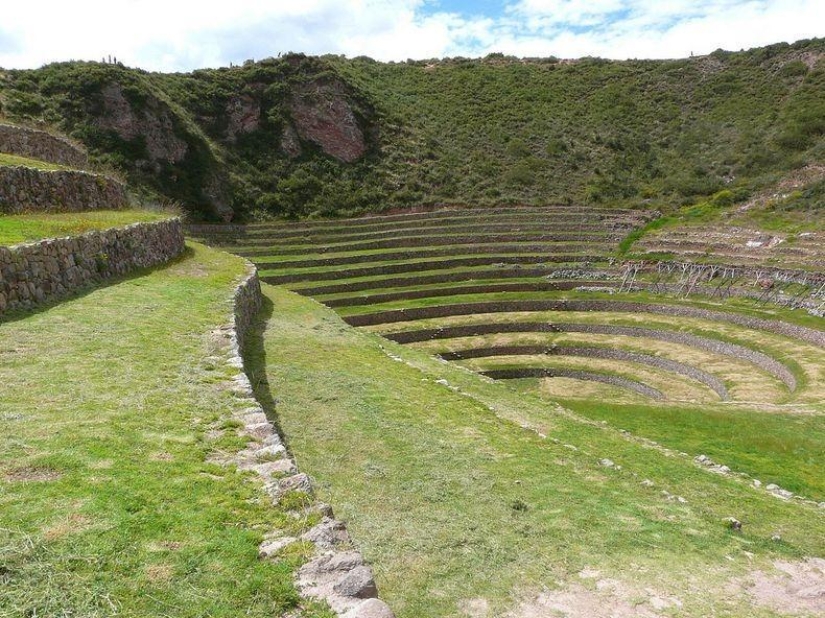 Mystical agricultural terraces of the Inca Moray