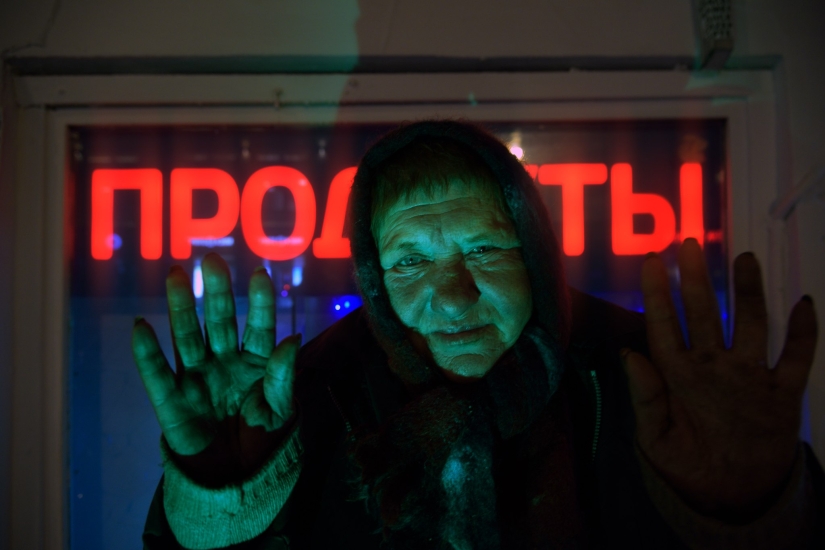 Neon cyberpunk fantasy: the outskirts of Moscow as you have never seen them