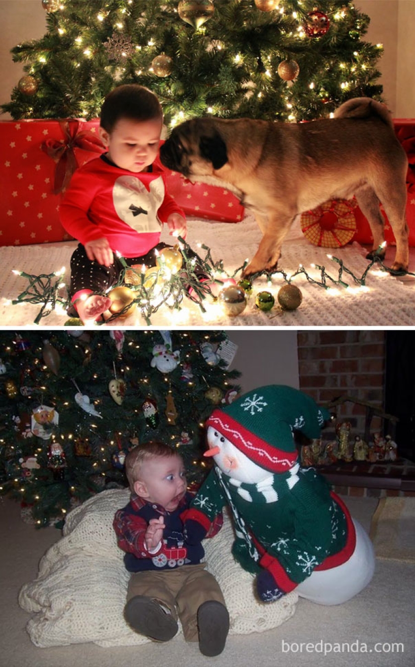 New Year's photo shoot with a child - expectation and reality