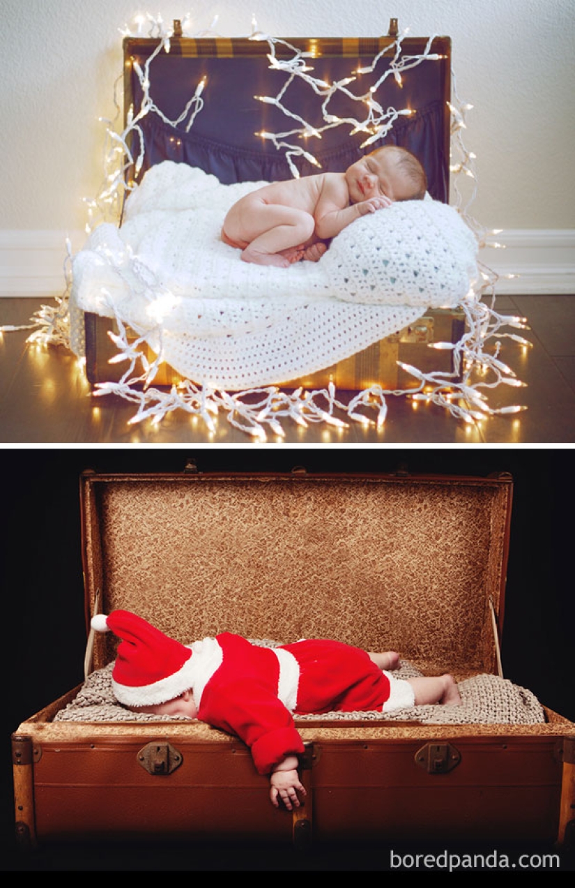 New Year's photo shoot with a child - expectation and reality