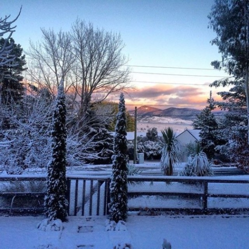 Nieve y escarcha en Australia: ¡milagros y más!