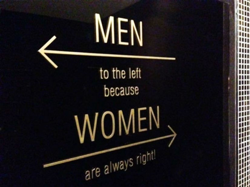 No more standard "Me" and "Jo" — the most creative toilet signs