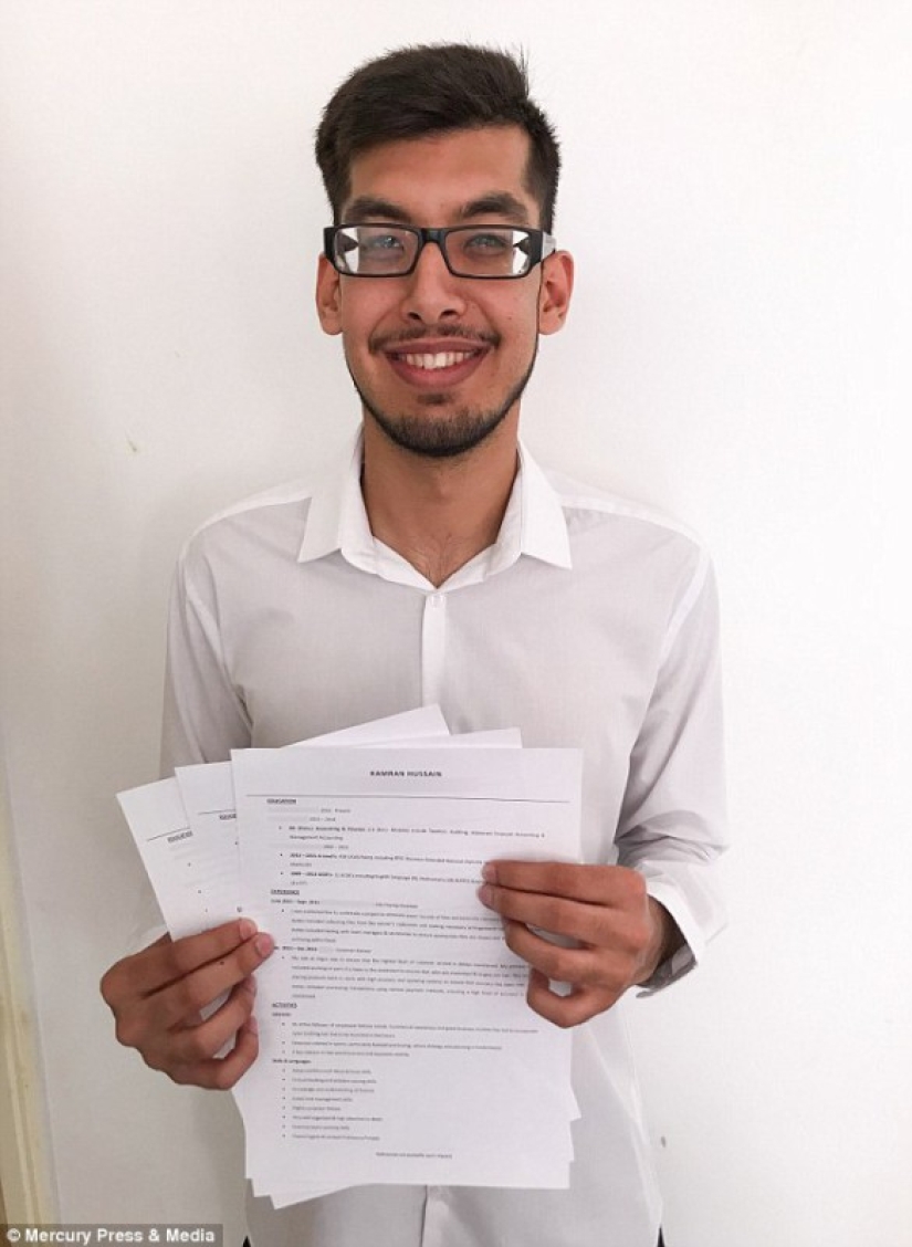 No one hired the Briton, and then he started handing out resumes on the street No one hired the Briton, and then he started handing out resumes on the street