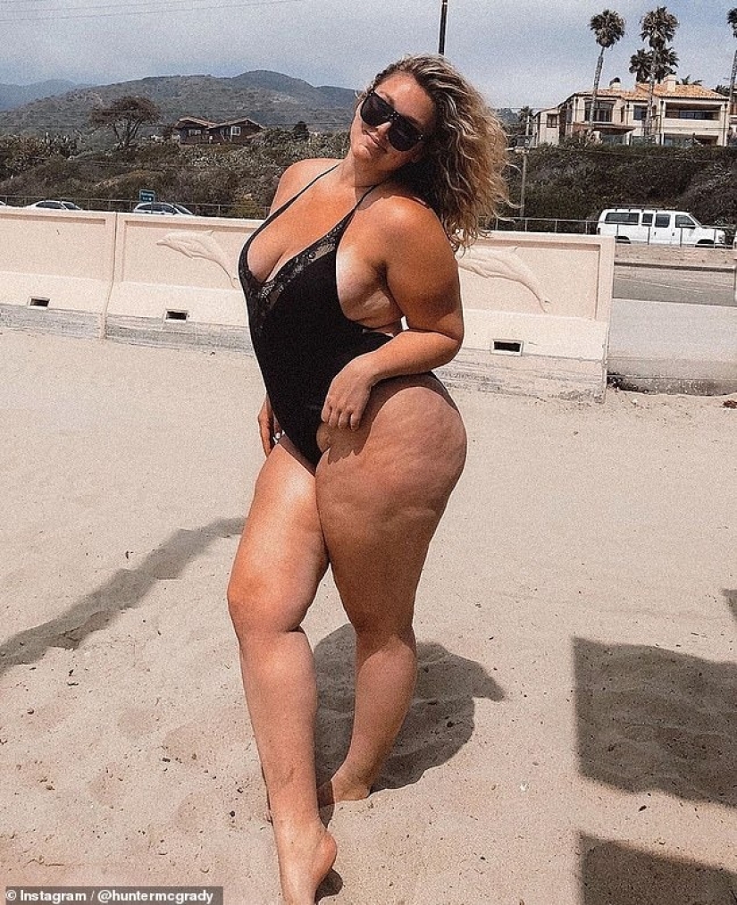 Non-standard beauty: a well-known plus-size model could not pass auditions until she got fat