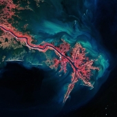 Nuestro hermoso planeta-vista desde órbita