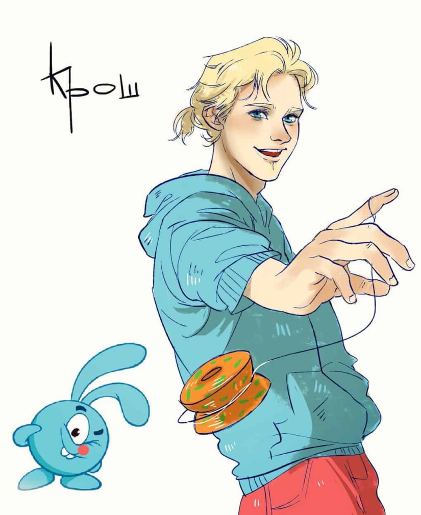 Nyusha sexy y un Cordero de culo fuerte: fantasías sobre el tema de "Smesharikov"