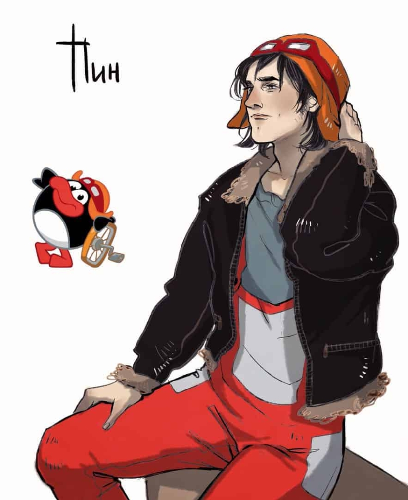 Nyusha sexy y un Cordero de culo fuerte: fantasías sobre el tema de "Smesharikov"