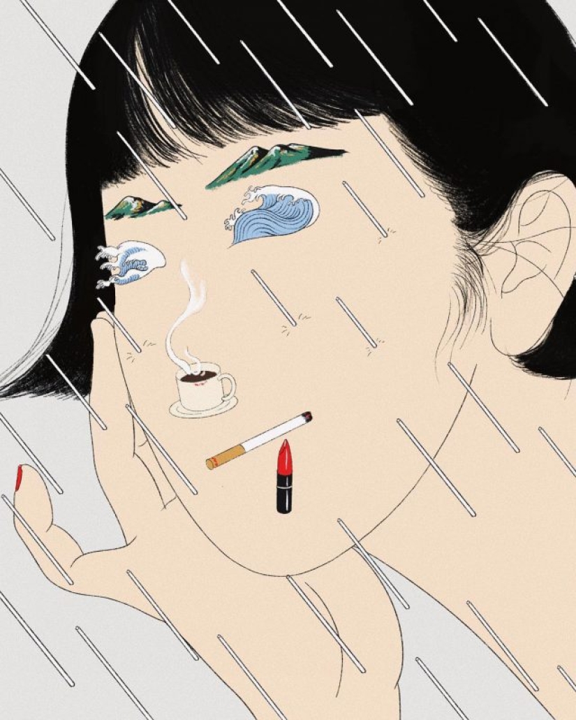 On the verge of reality and hallucination: Psychedelic illustrations by Miki Kim On the verge of reality and hallucination: Psychedelic illustrations by Miki Kim