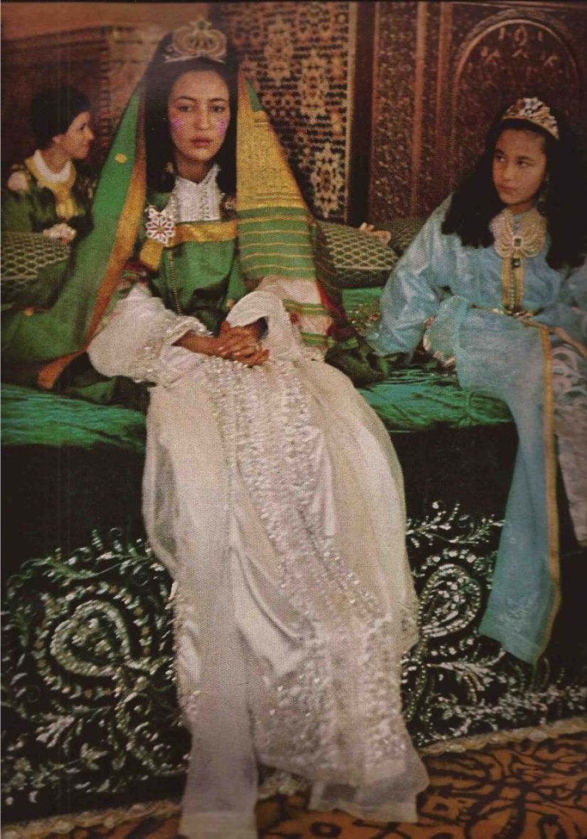 Oriental belleza de la Princesa Lalla nuzha de Marruecos y su inusual boda maquillaje