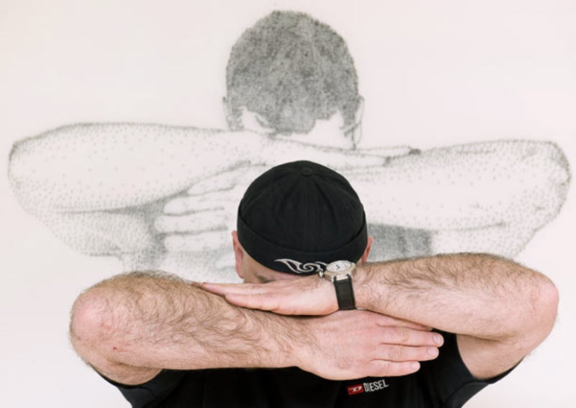 Paintings made of nails Paintings made of nails