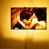 Paintings made of scotch tape