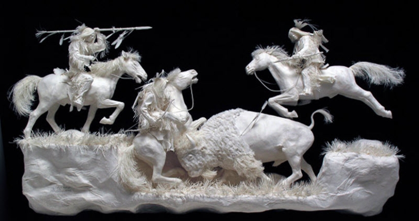 Paper sculptures Paper sculptures