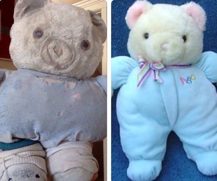 Past vs present: identical toys with an age difference of more than 25 years